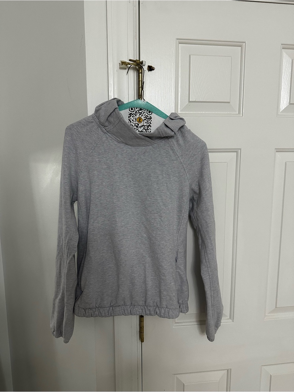 lululemon athletica Heather Gray Cowl Neck Sweatshirt
